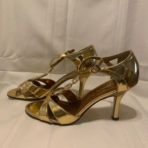 Bejeweled Open Toe Heels